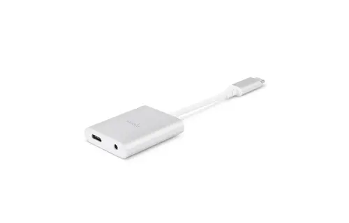 Moshi USB-C Digital Audio 3.5mm with Charging Adapter - Silver