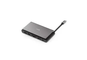 Moshi Symbus Mini 7-in-1 portable USB-C hub with Gigabit Ethernet port - Titanium Gray