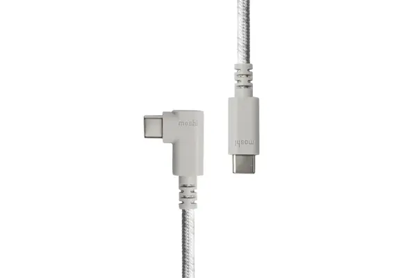 Moshi Integra USB-C to C (240W/480Mbps) Cable 90-degree 0.6m - Gray