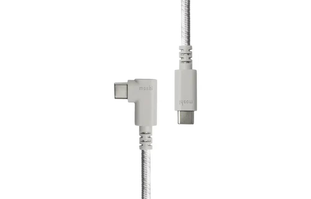 Moshi Integra USB-C to C (240W/480Mbps) Cable 90-degree 1.5m - Gray
