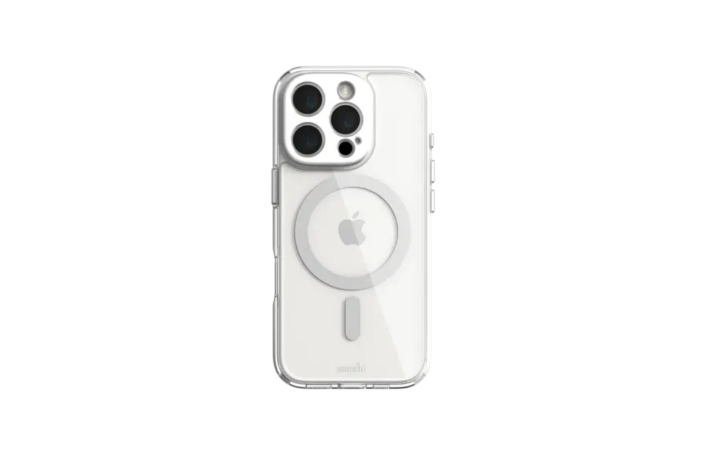Moshi iGlaze MagSafe Case for iPhone 16 Pro - Luna Silver