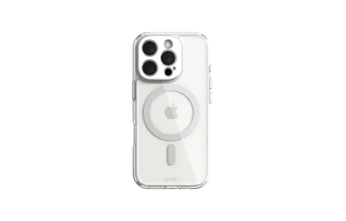 Moshi iGlaze MagSafe Case for iPhone 16 Pro - Luna Silver