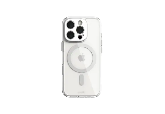 Moshi iGlaze MagSafe Case for iPhone 16 Pro - Luna Silver
