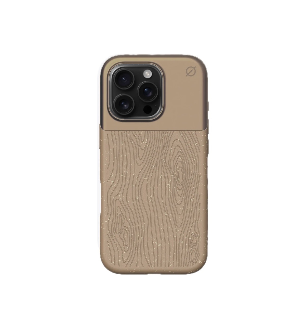Atom Studios Split Wood Fiber MagSafe Case for iPhone 16 Pro Max - Taupe Wood