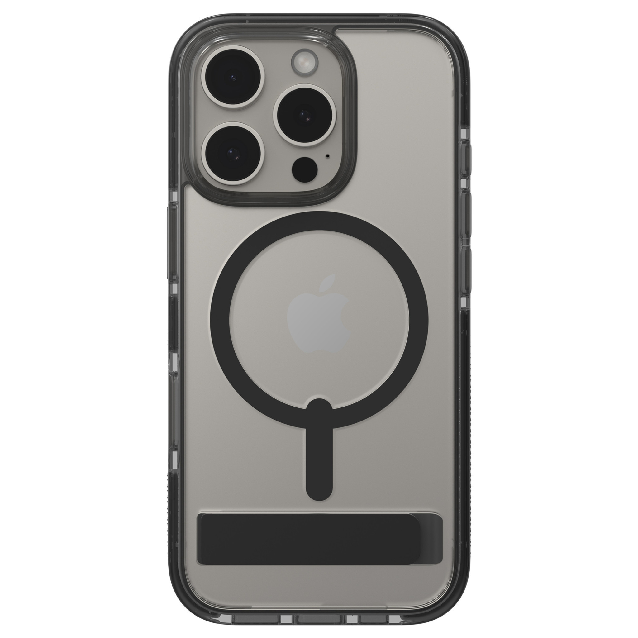 ZAGG Santa Cruz Snap MagSafe Case with Kickstand for iPhone 16 Pro - Black