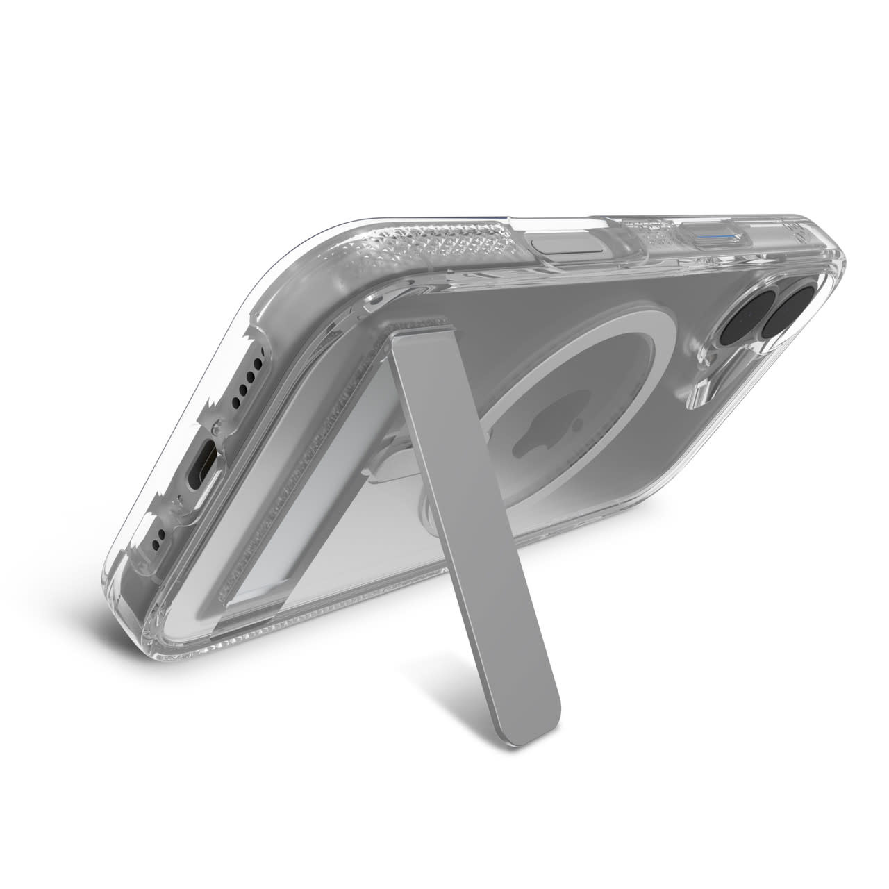 ZAGG Crystal Palace Snap MagSafe Case with Kickstand for iPhone 16 - Clear