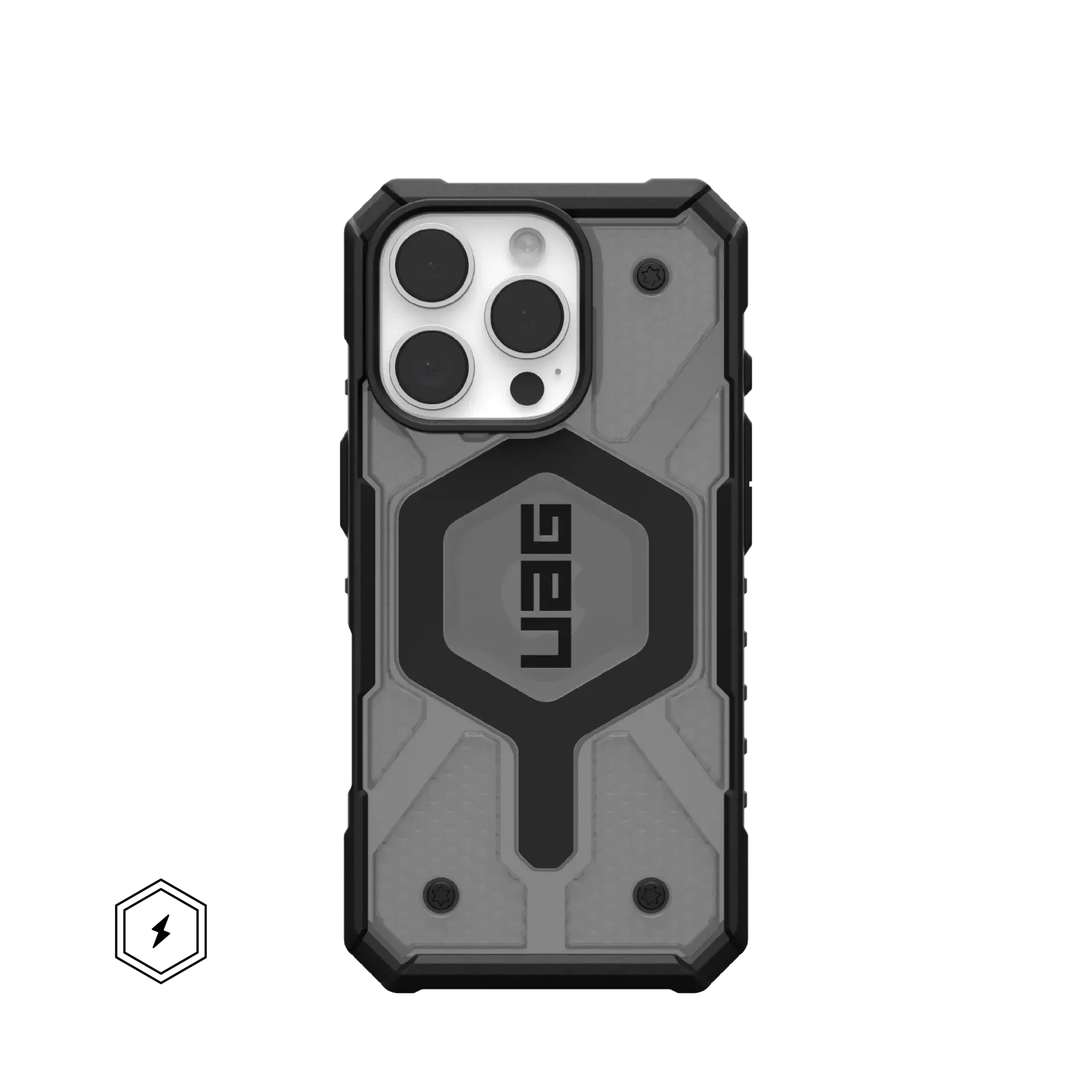 UAG Pathfinder Clear MagSafe Case for iPhone 16 Pro - Ash