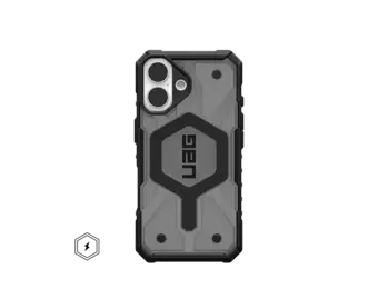UAG Pathfinder Clear MagSafe Case for iPhone 16 - Ash