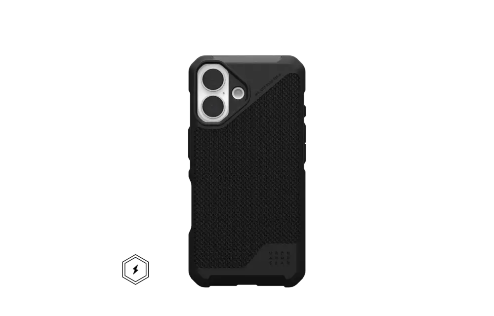 UAG Metropolis LT MagSafe Case for iPhone 16 - Kevlar Black