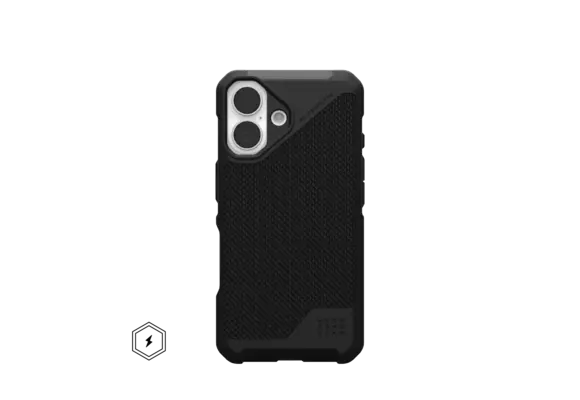 UAG Metropolis LT MagSafe Case for iPhone 16 - Kevlar Black
