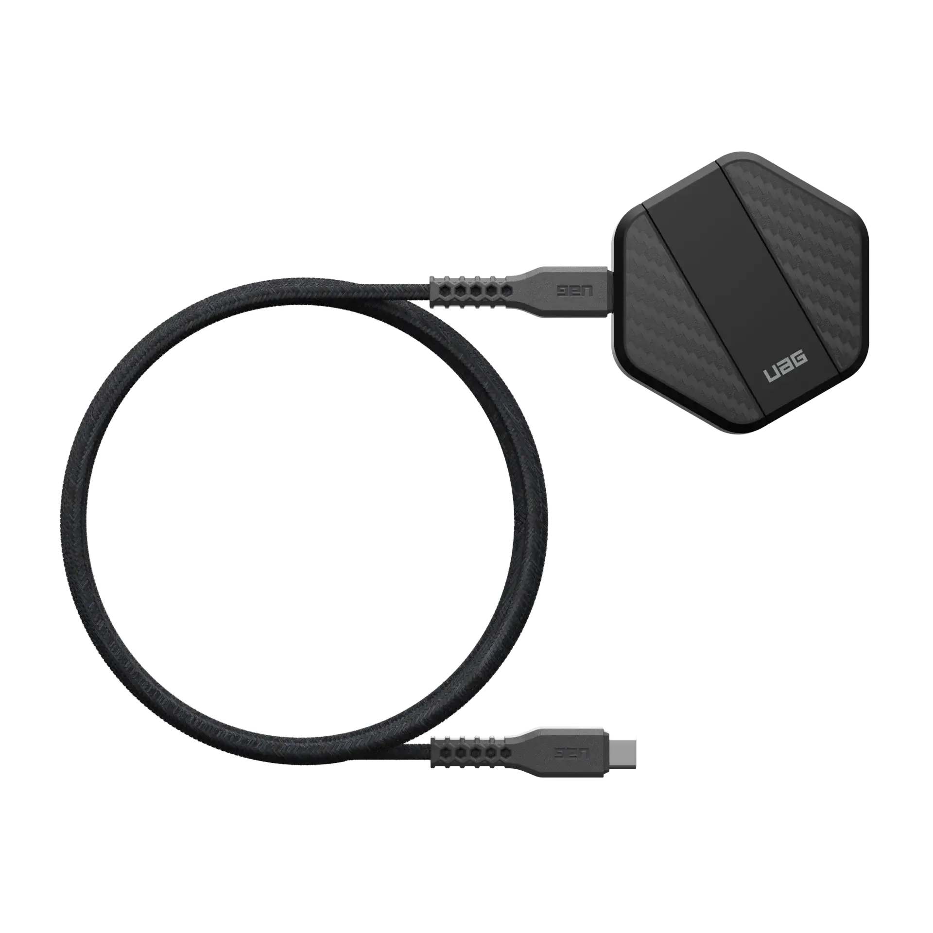 UAG Magnetic MagSafe Wireless Charger with Kickstand - Black /Carbon Fiber