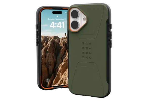 UAG Civilian MagSafe Case for iPhone 16 - Olive Drab