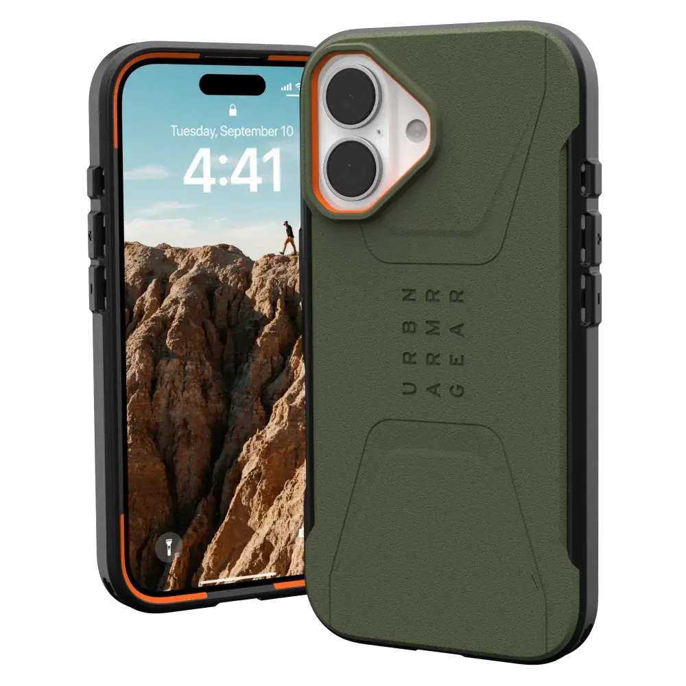 UAG Civilian MagSafe Case for iPhone 16 - Olive Drab