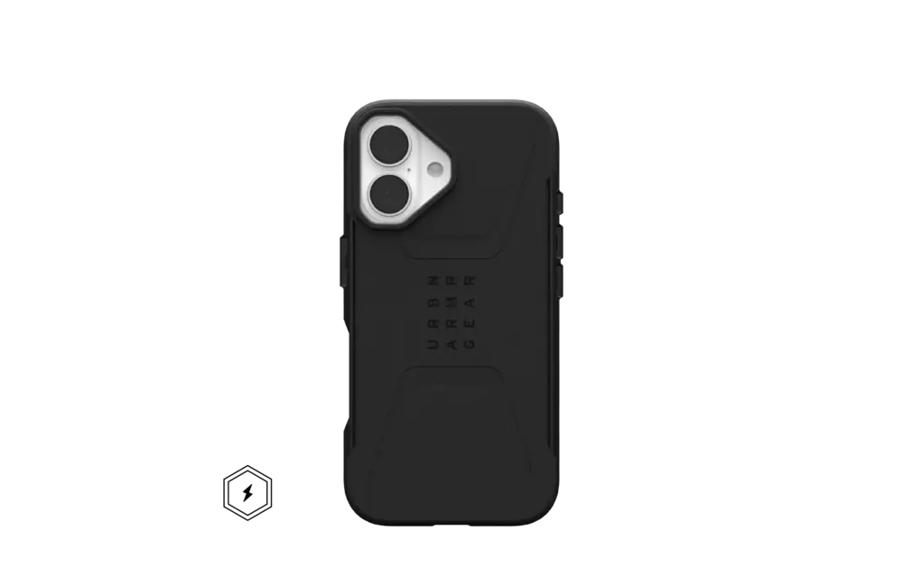 UAG Civilian MagSafe Case for iPhone 16 - Black