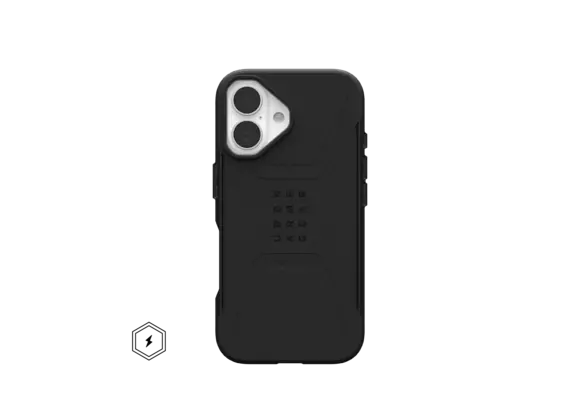 UAG Civilian MagSafe Case for iPhone 16 - Black