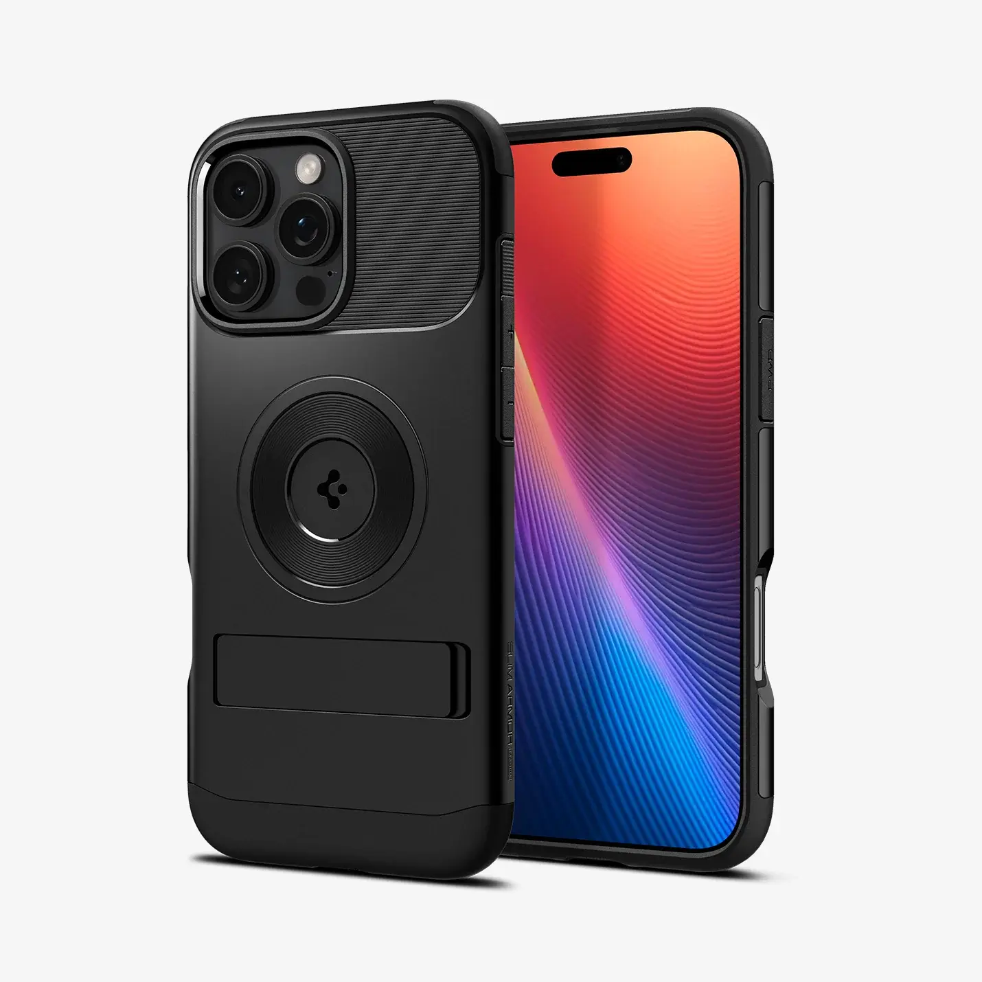 Spigen Slim Armor Kickstand MagSafe Case for iPhone 16 Pro Max - Black