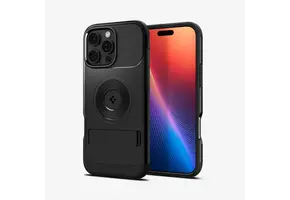 Spigen Slim Armor Kickstand MagSafe Case for iPhone 16 Pro - Black