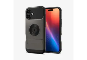 Spigen Slim Armor Kickstand MagSafe Case for iPhone 16 Plus - Gunmetal
