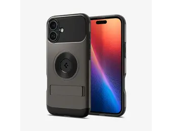 Spigen Slim Armor Kickstand MagSafe Case for iPhone 16 Plus - Gunmetal