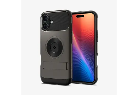 Spigen Slim Armor Kickstand MagSafe Case for iPhone 16 Plus - Gunmetal