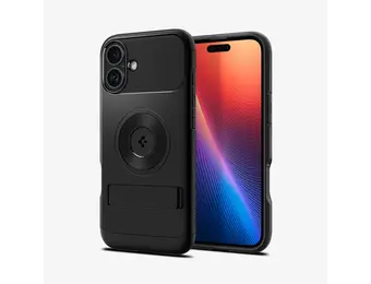 Spigen Slim Armor Kickstand MagSafe Case for iPhone 16 Plus - Black