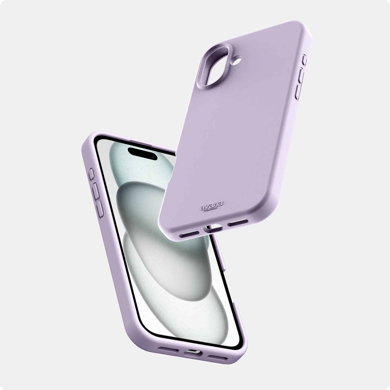 Avana velvet Silicone MagSafe Case for iPhone 16 - Lavender