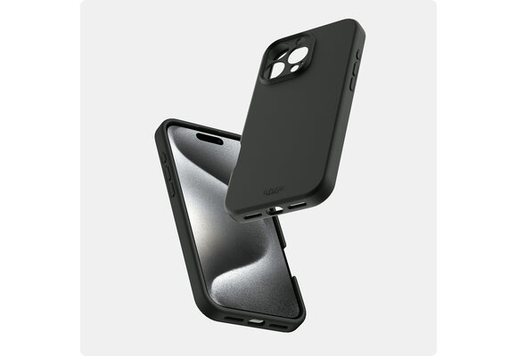 Avana velvet Silicone MagSafe Case for iPhone 16 Pro Max - Black