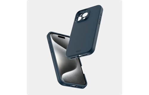 Avana velvet Silicone MagSafe Case for iPhone 16 Pro - Navy