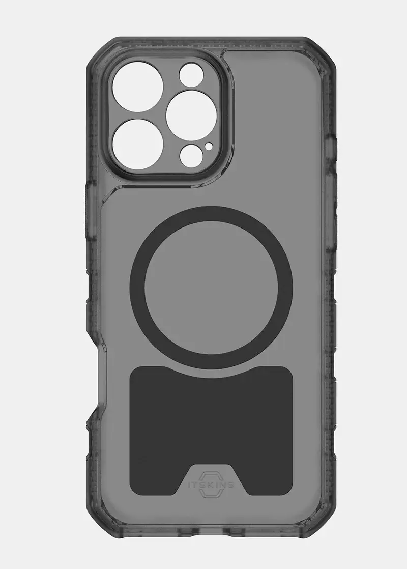 ITSKINS Vault R Frost Megnetic with MagSafe Case for iPhone 16 Pro Max - Grey Black