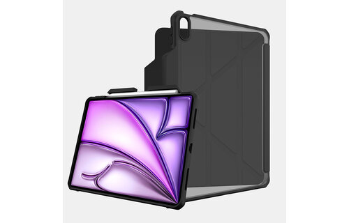 ITSKINS Hybrid R Solid Folio Case for iPad Air 11" M2 (6th-Gen 2024) - Black