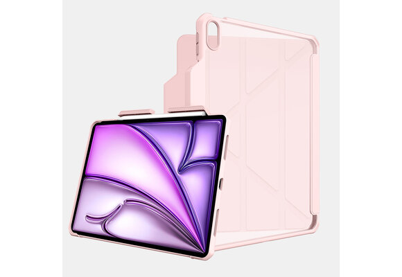 ITSKINS Hybrid R Solid Folio Case for iPad Air 11" M2 (6th-Gen 2024) - Pink