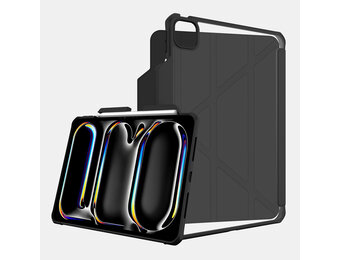 ITSKINS Hybrid R Solid Folio Case for iPad Pro 11" M4 (5th-Gen 2024) - Black