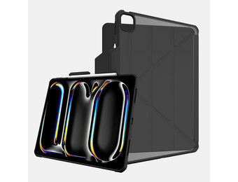 ITSKINS Hybrid R Solid Folio Case for iPad Pro 13" M4 (7th-Gen 2024) - Black