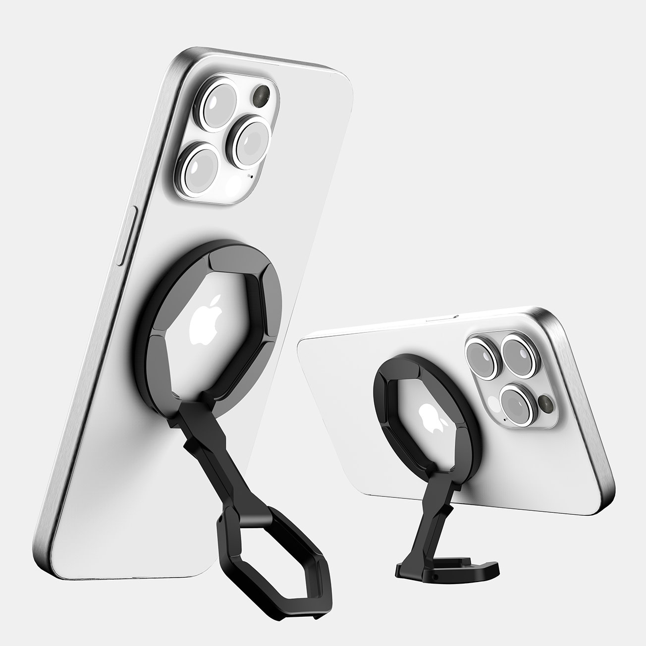 ITSKINS KickStand 360 Double Site MagSafe Magnet Phone Holder Ring - Black