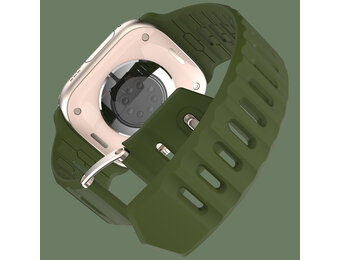 ITSKINS Spectrum R Silk  Band  for Apple Watch 42/44/45/46/49mm - Olive Green