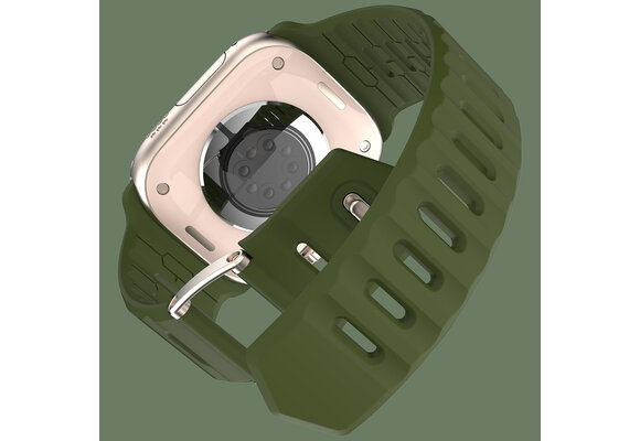 ITSKINS Spectrum R Silk Band for Apple Watch 42/44/45/46/49mm - Olive Green