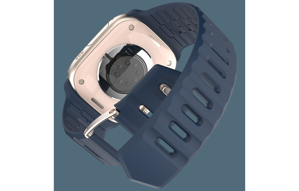 ITSKINS Spectrum R Silk  Band  for Apple Watch 42/44/45/46/49mm - Navy Blue