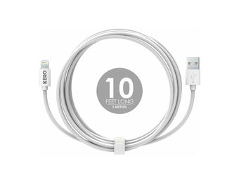KERO - LASSO CABLE 3M LIGHTNING WHITE