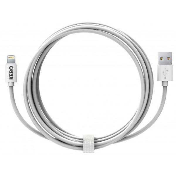 KERO - LASSO CABLE 3M LIGHTNING WHITE