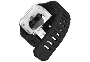 ITSKINS Ballistic R Lux Pineapple leather  Band  for Apple Watch 42/44/45/46/49mm - Black