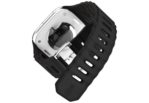 ITSKINS Ballistic R Lux Pineapple leather Band for Apple Watch 42/44/45/46/49mm - Black