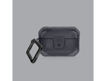 ITSKINS Spectrum R Frost Case with Lock for AirPods Pro / Pro 2 - Smoke