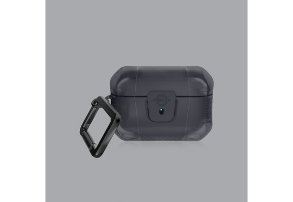 ITSKINS Spectrum R Frost Case with Lock for AirPods Pro / Pro 2 - Smoke