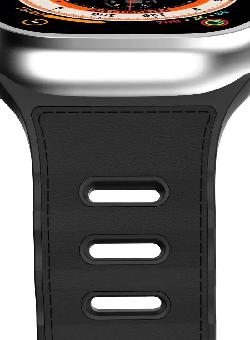ITSKINS Ballistic R Lux Pineapple leather Band for Apple Watch 42/44/45/46/49mm - Black
