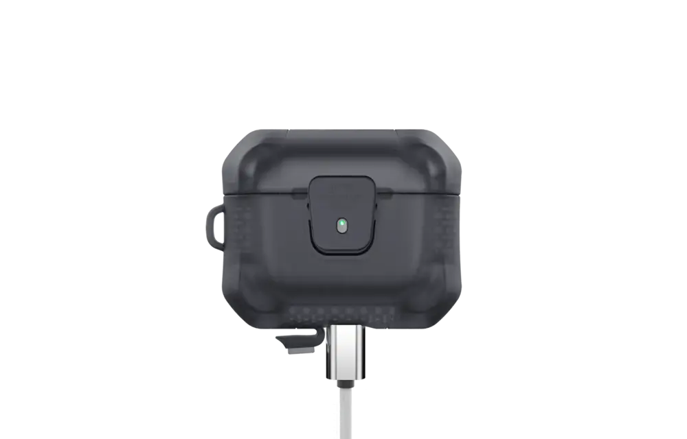 ITSKINS Spectrum R Frost Case with Lock for AirPods Pro / Pro 2 - Smoke