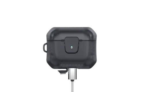 ITSKINS Spectrum R Frost Case with Lock for AirPods Pro / Pro 2 - Smoke