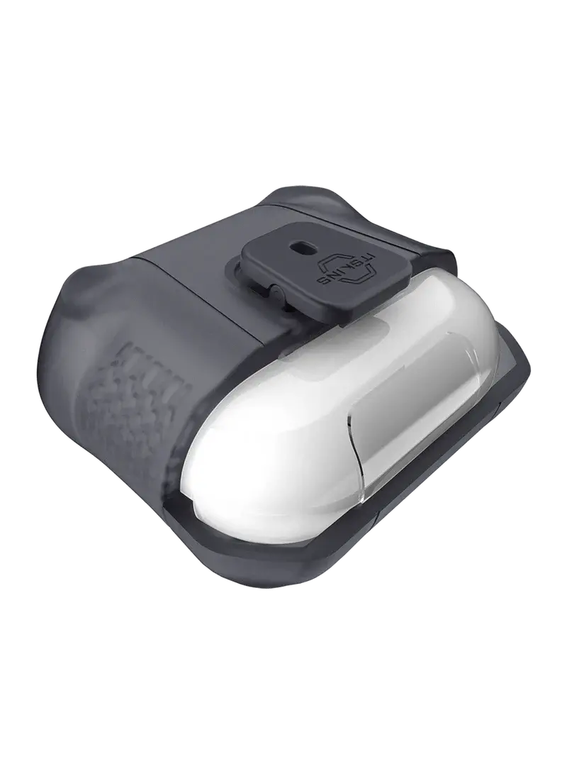 ITSKINS Spectrum R Frost Case with Lock for AirPods Pro / Pro 2 - Smoke