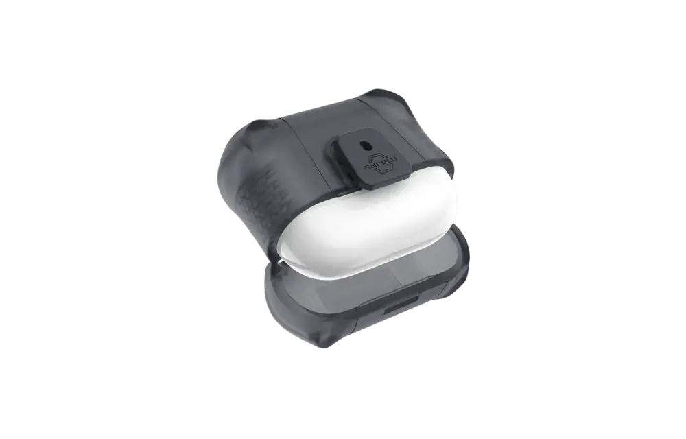ITSKINS Spectrum R Frost Case with Lock for AirPods Pro / Pro 2 - Smoke