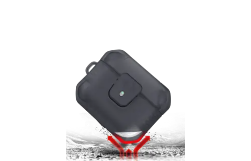 ITSKINS Spectrum R Frost Case with Lock for AirPods Pro / Pro 2 - Smoke