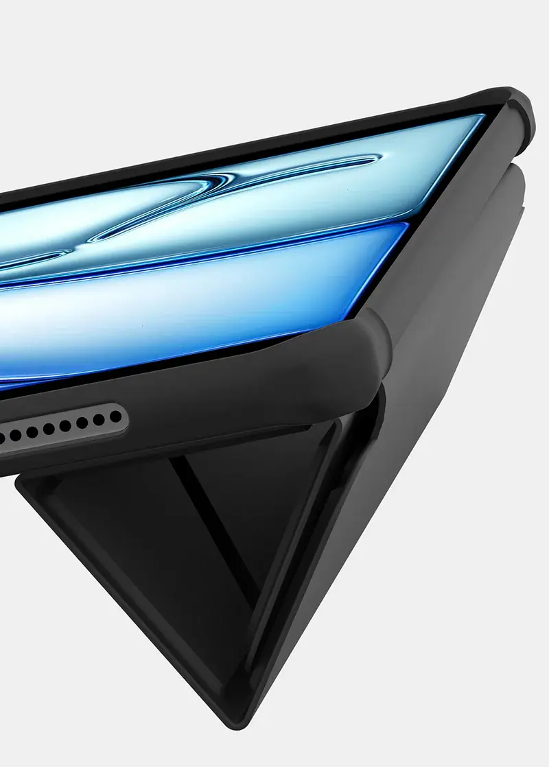 ITSKINS Hybrid R Solid Folio Case for iPad Air 11" M2 (6th-Gen 2024) - Black